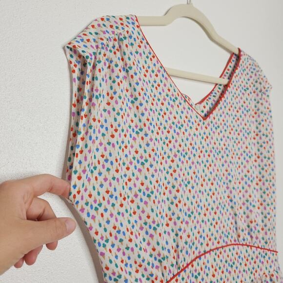 Vintage 60s 70s Popsicles Ice Cream Cones All Over Maxi Union Dress Kay Windsor - Picture 5 of 11